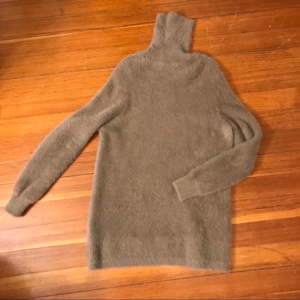 Zara fuzzy turtleneck sweater